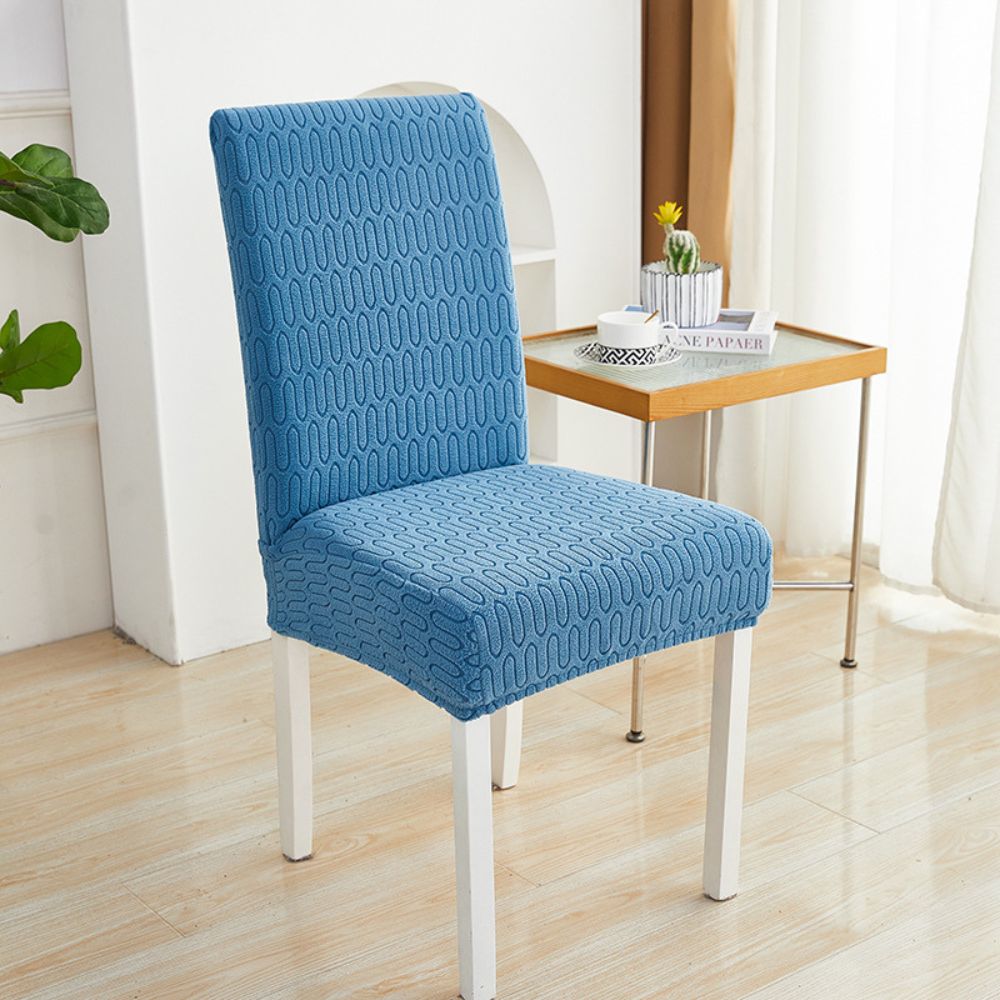 Elastic Jacquard Dining Chair Cover for Stain Protection