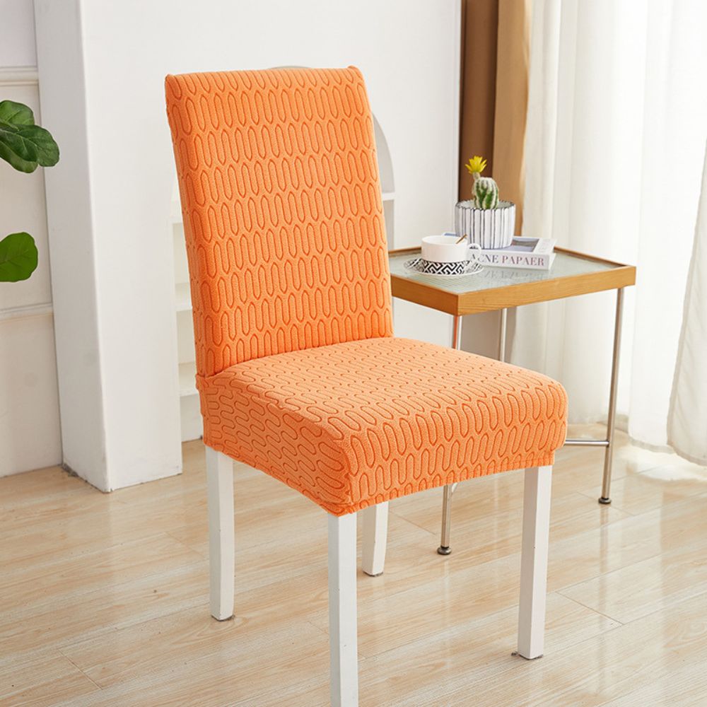 Elastic Jacquard Dining Chair Cover for Stain Protection