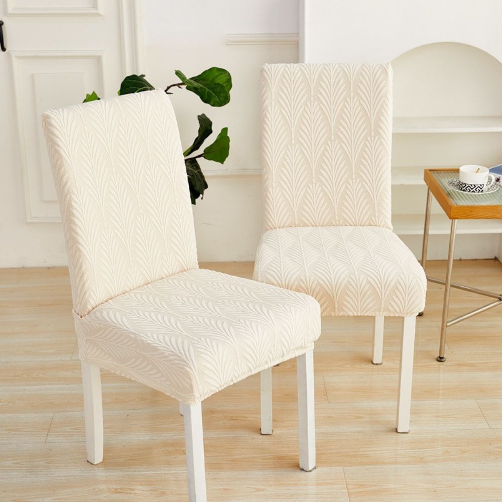 Elastic Jacquard Dining Chair Cover for Stain Protection