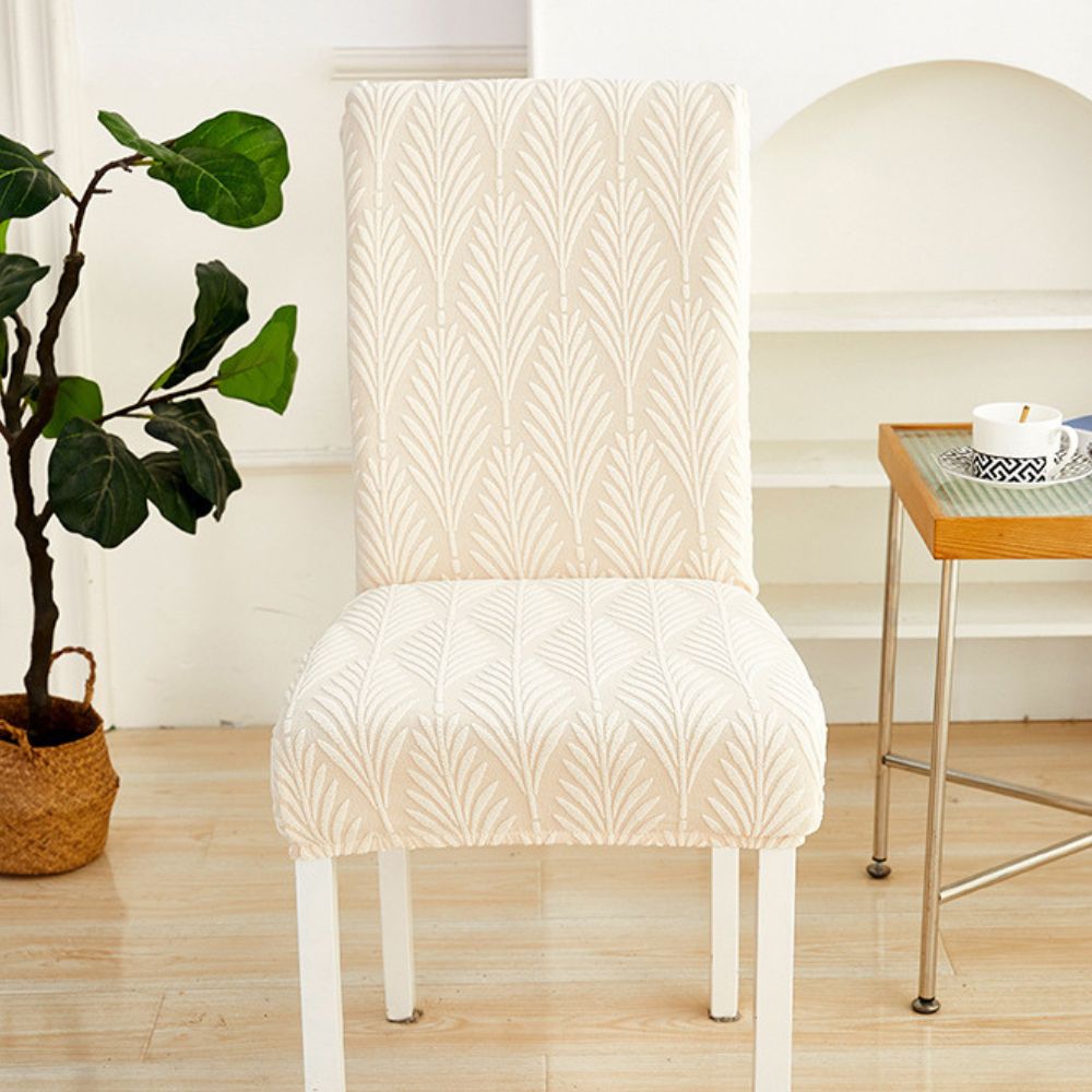 Elastic Jacquard Dining Chair Cover for Stain Protection