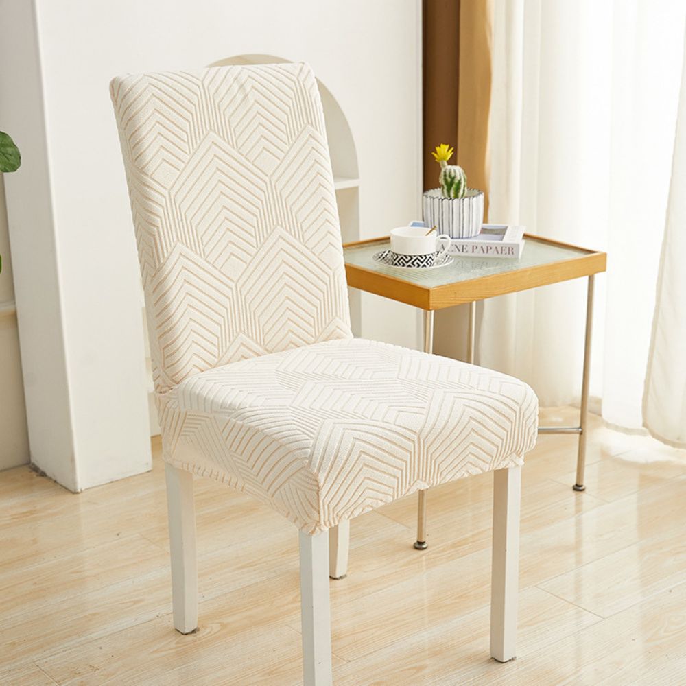 Elastic Jacquard Dining Chair Cover for Stain Protection