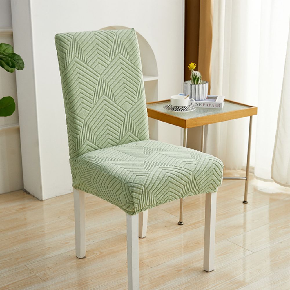 Elastic Jacquard Dining Chair Cover for Stain Protection