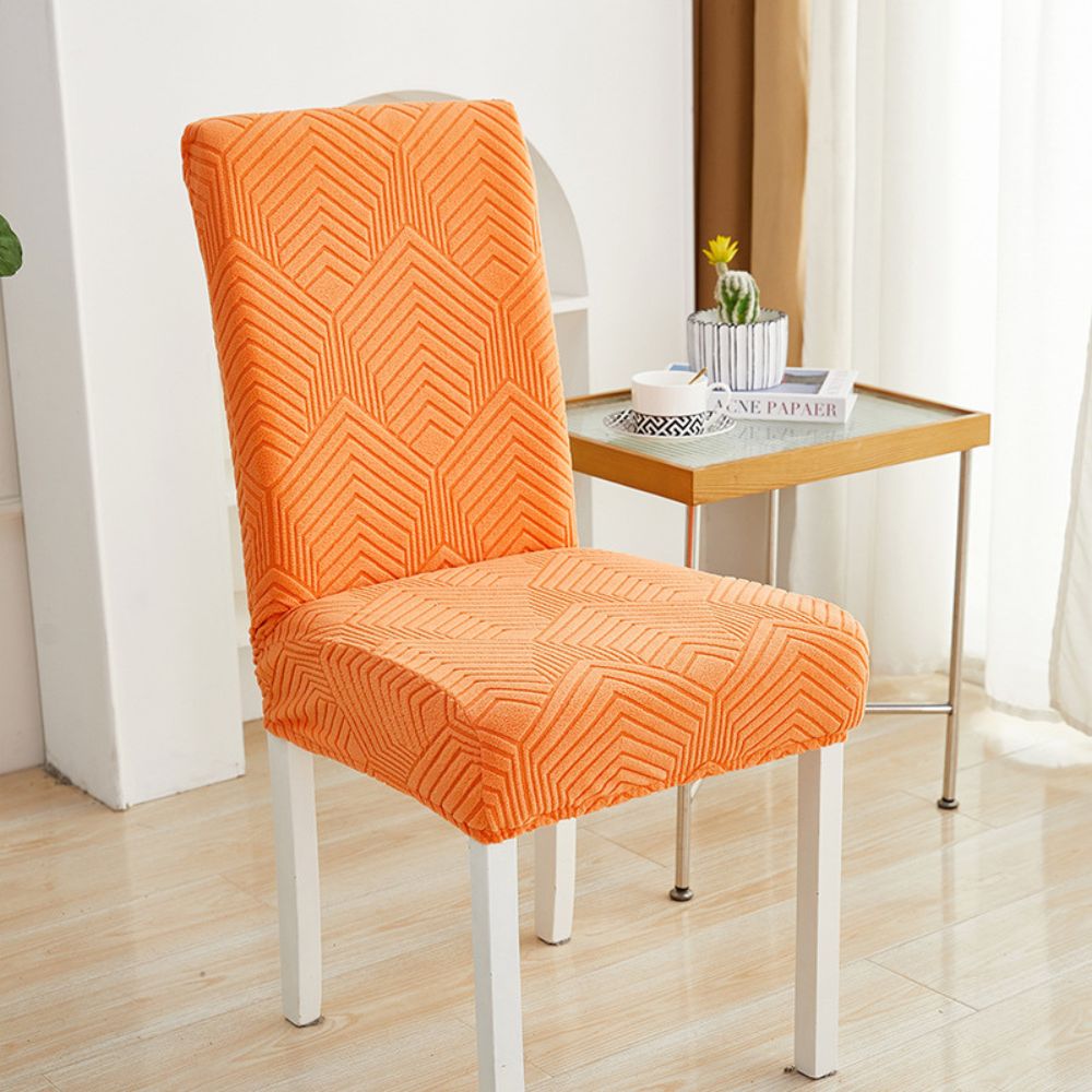 Elastic Jacquard Dining Chair Cover for Stain Protection