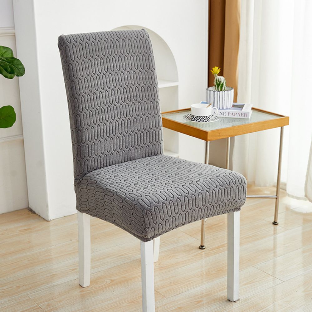 Elastic Jacquard Dining Chair Cover for Stain Protection