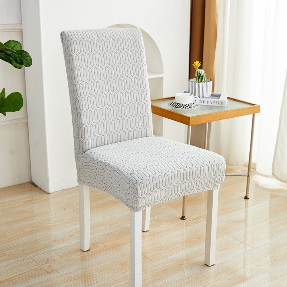 Elastic Jacquard Dining Chair Cover for Stain Protection