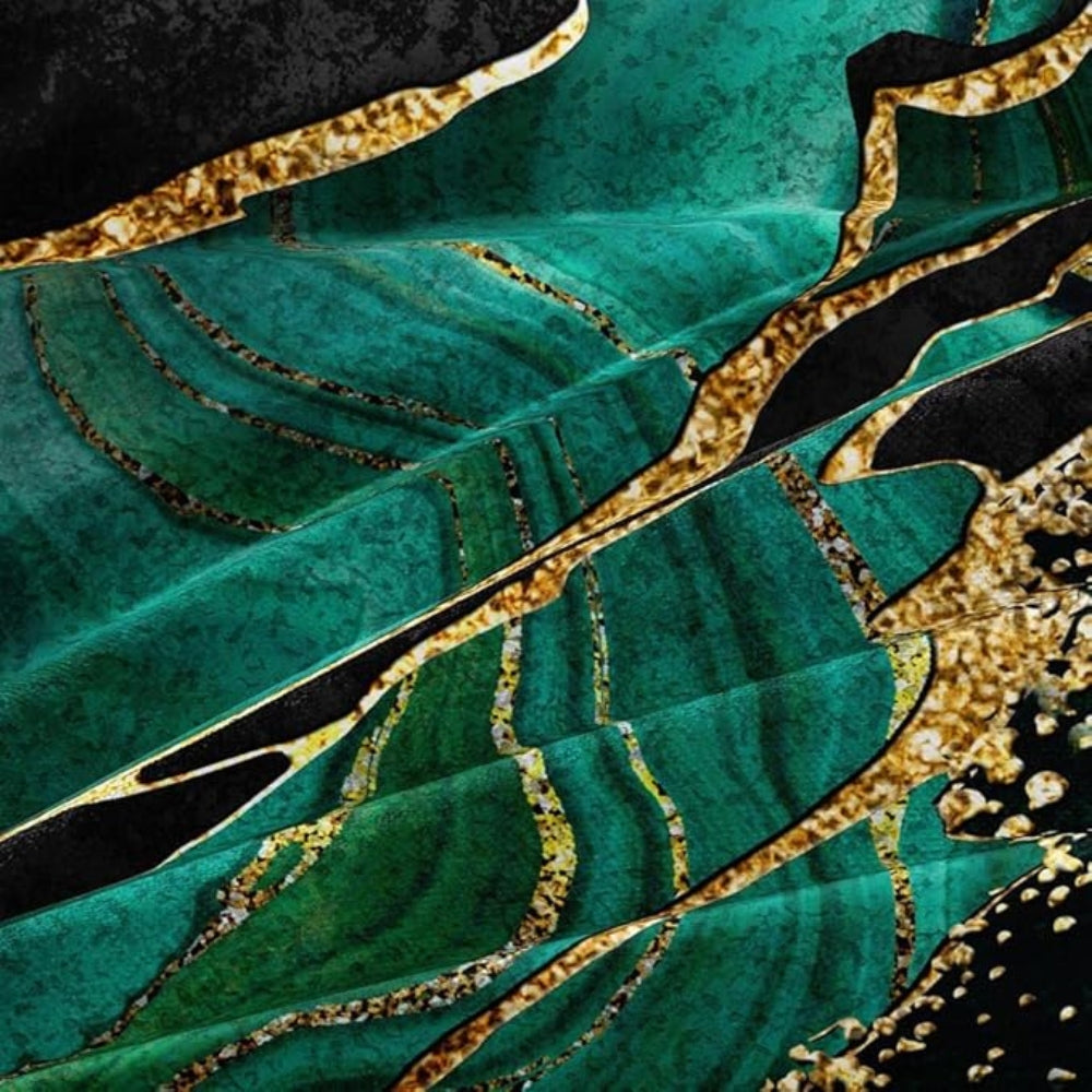 Golden Marble Duvet Cover Set with Pillowcases