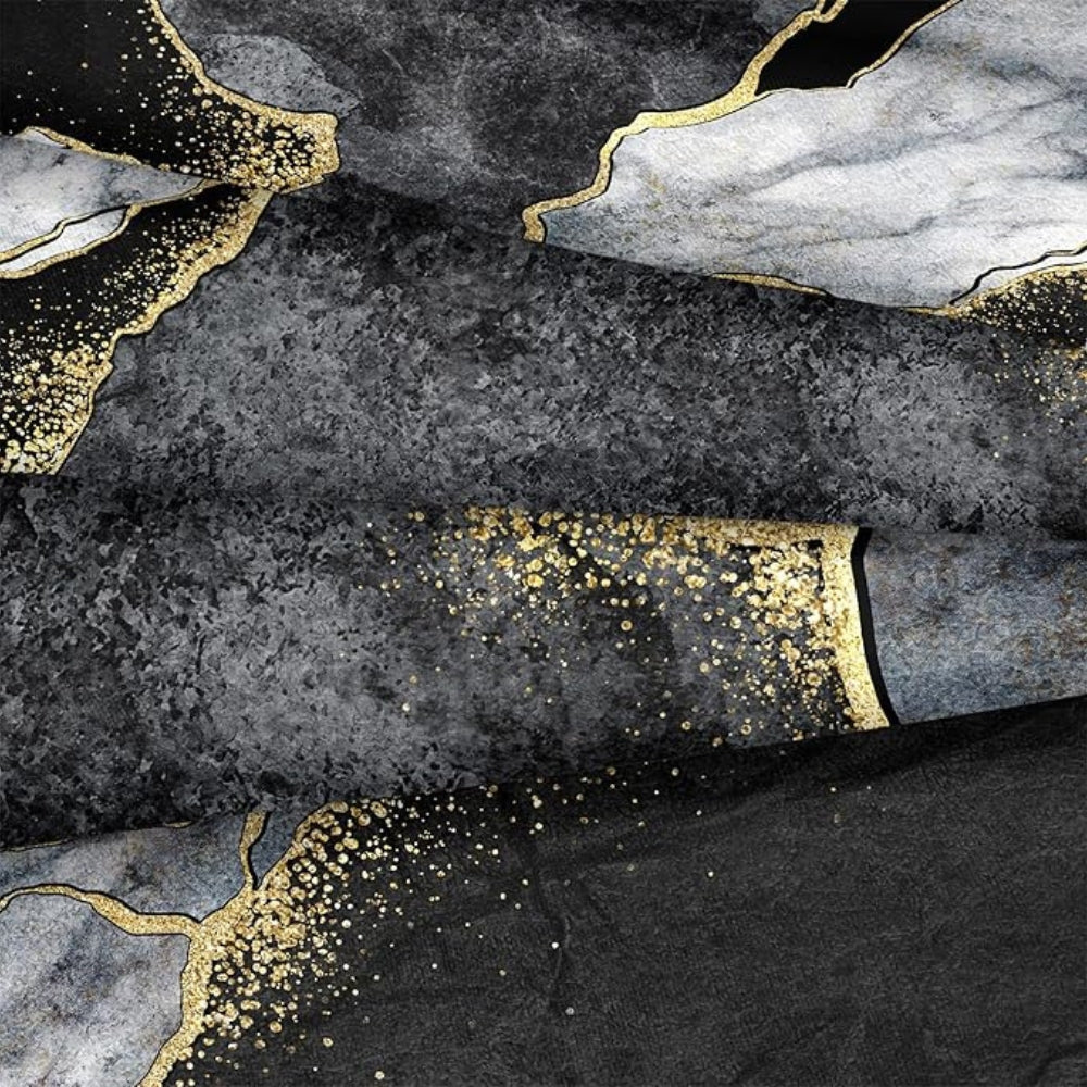 Golden Marble Duvet Cover Set with Pillowcases