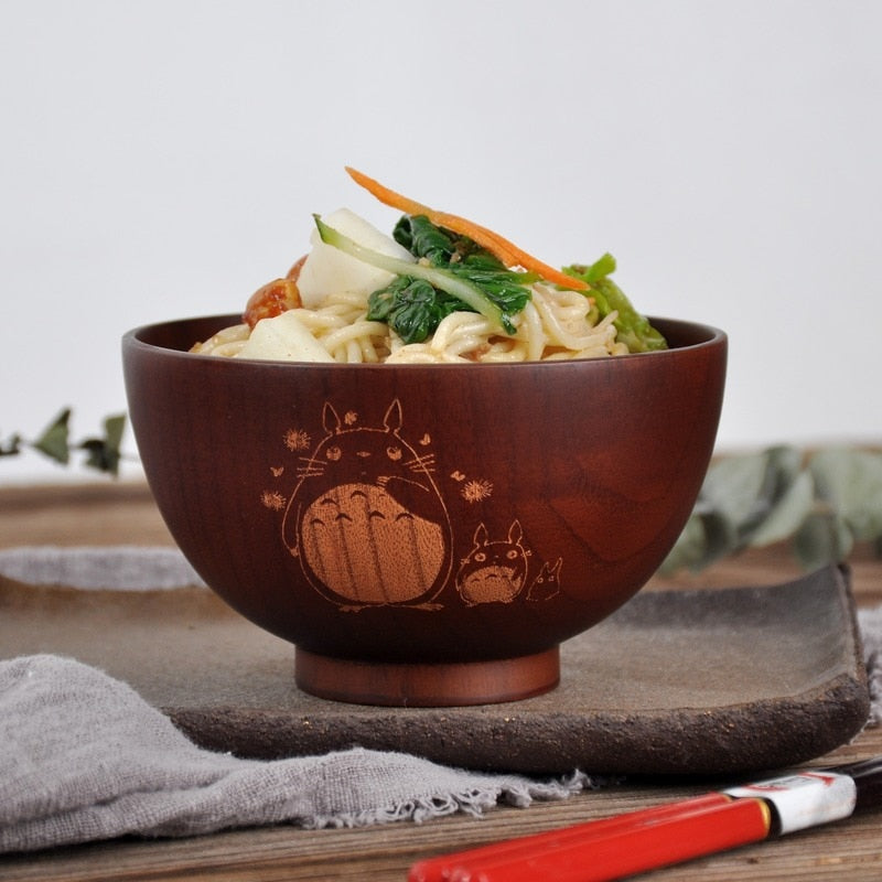 Japanese Ceramic Ramen Bowl with Utensil Set