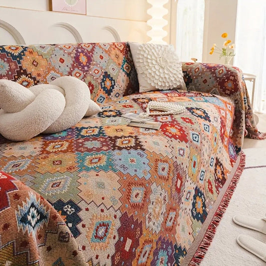 Bohemian Jewel Mosaic Sofa Cover