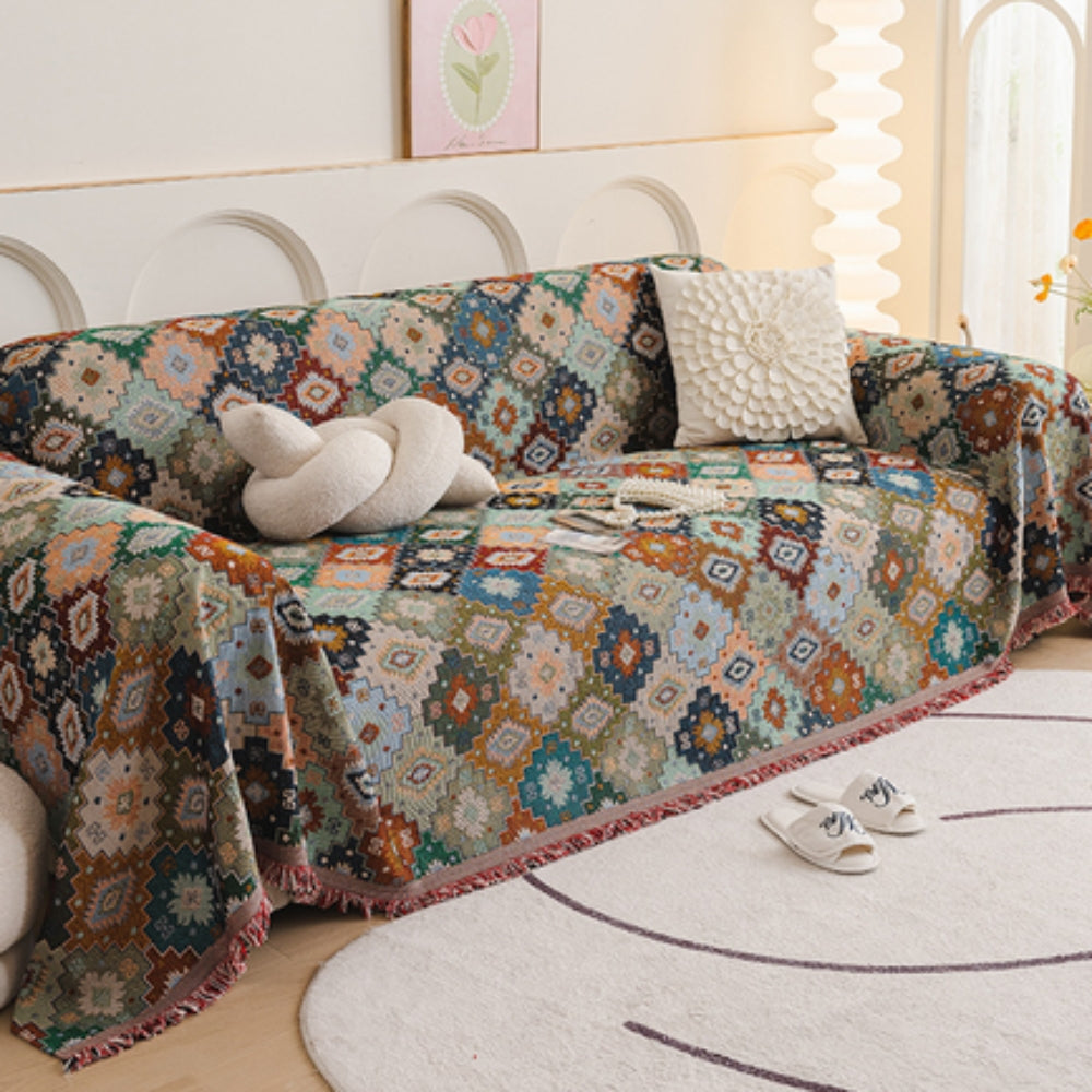 Bohemian Jewel Mosaic Sofa Cover