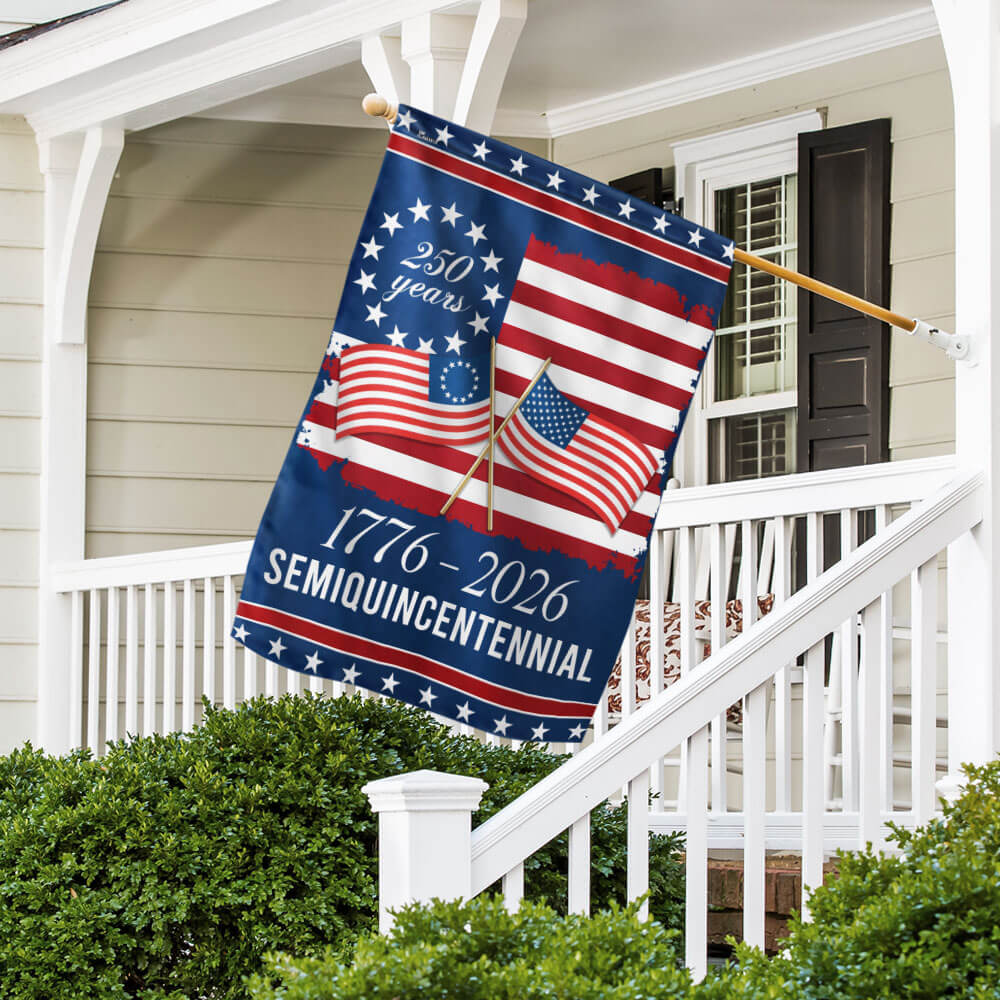 American Flag 250th Anniversary Garden Flag Double-Sided Decorative Banner