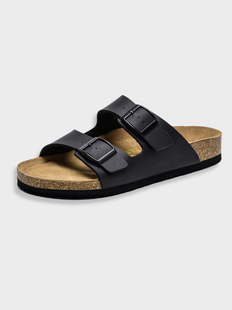 Elegant Men's Double Strap Slippers for Comfort and Style