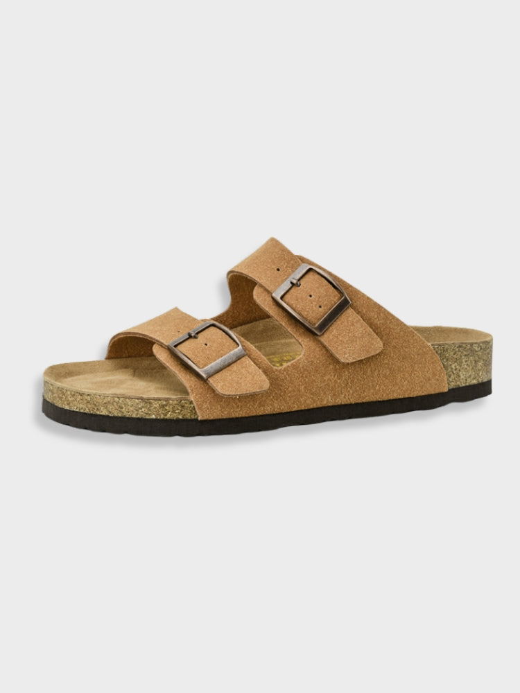 Elegant Men's Double Strap Slippers for Comfort and Style