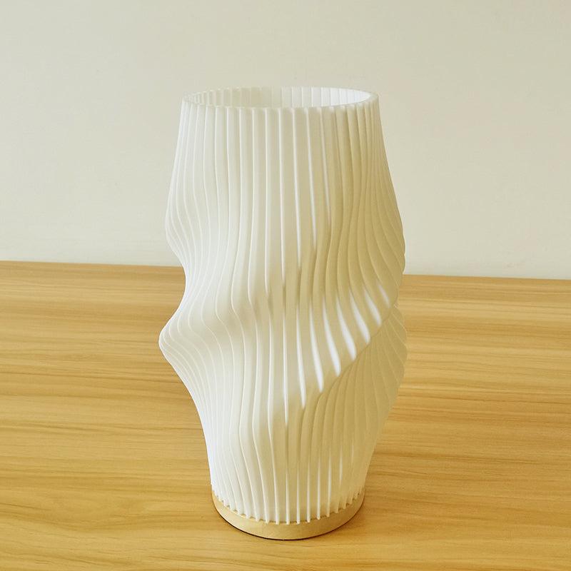 French Cream Pleated Desk Lamp