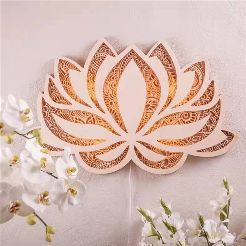 Lotus Mandala LED Wall Lamp