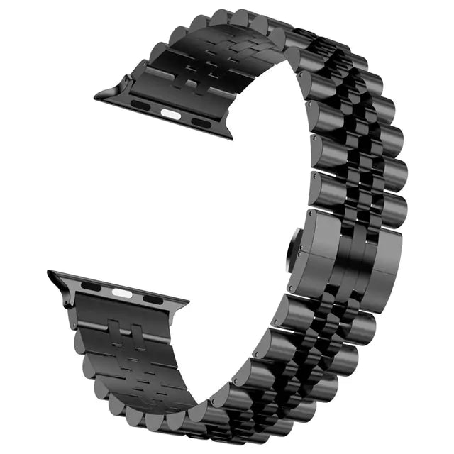 Stainless Steel Apple Watch Bracelet - Adjustable, Elegant Design