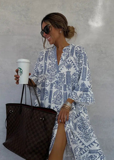 ANJIE - Relaxed Boho Tunic Dress