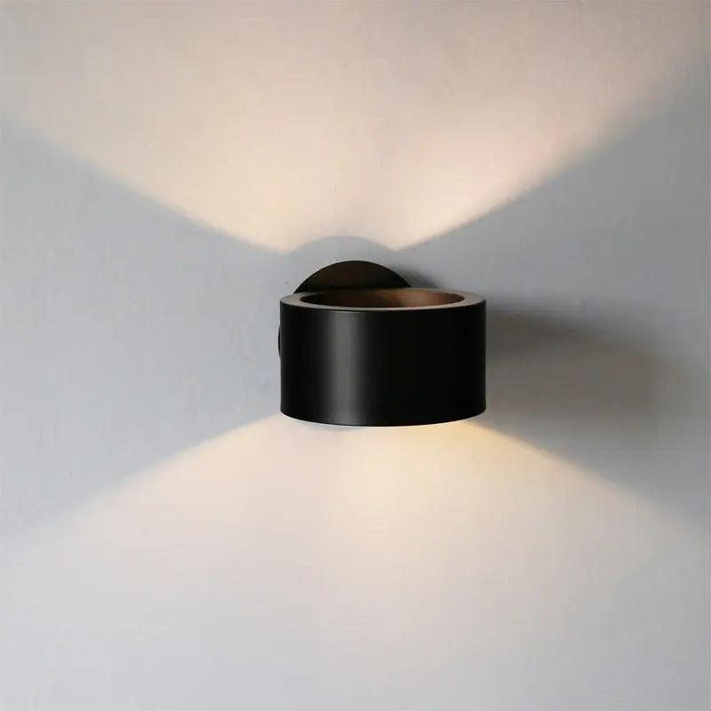 Modern Black and Gold Wall Lamp