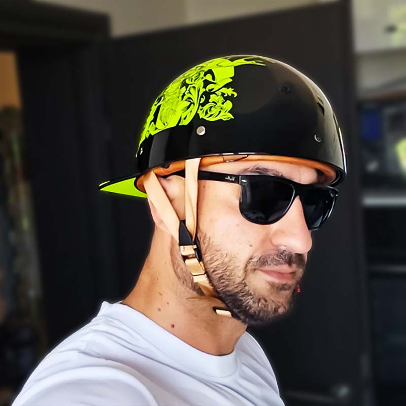 DOT Approved Lightweight Motorcycle Baseball Helmet