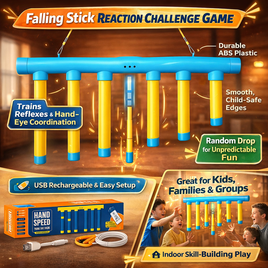 Kids Reflex Reaction Trainer Game with Adjustable Speed