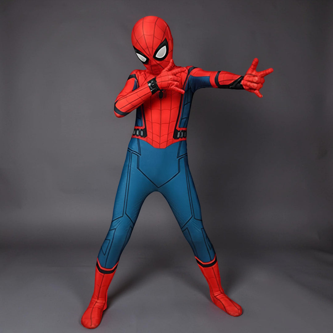 Kids Superhero Stretch Cosplay Costume with Mask