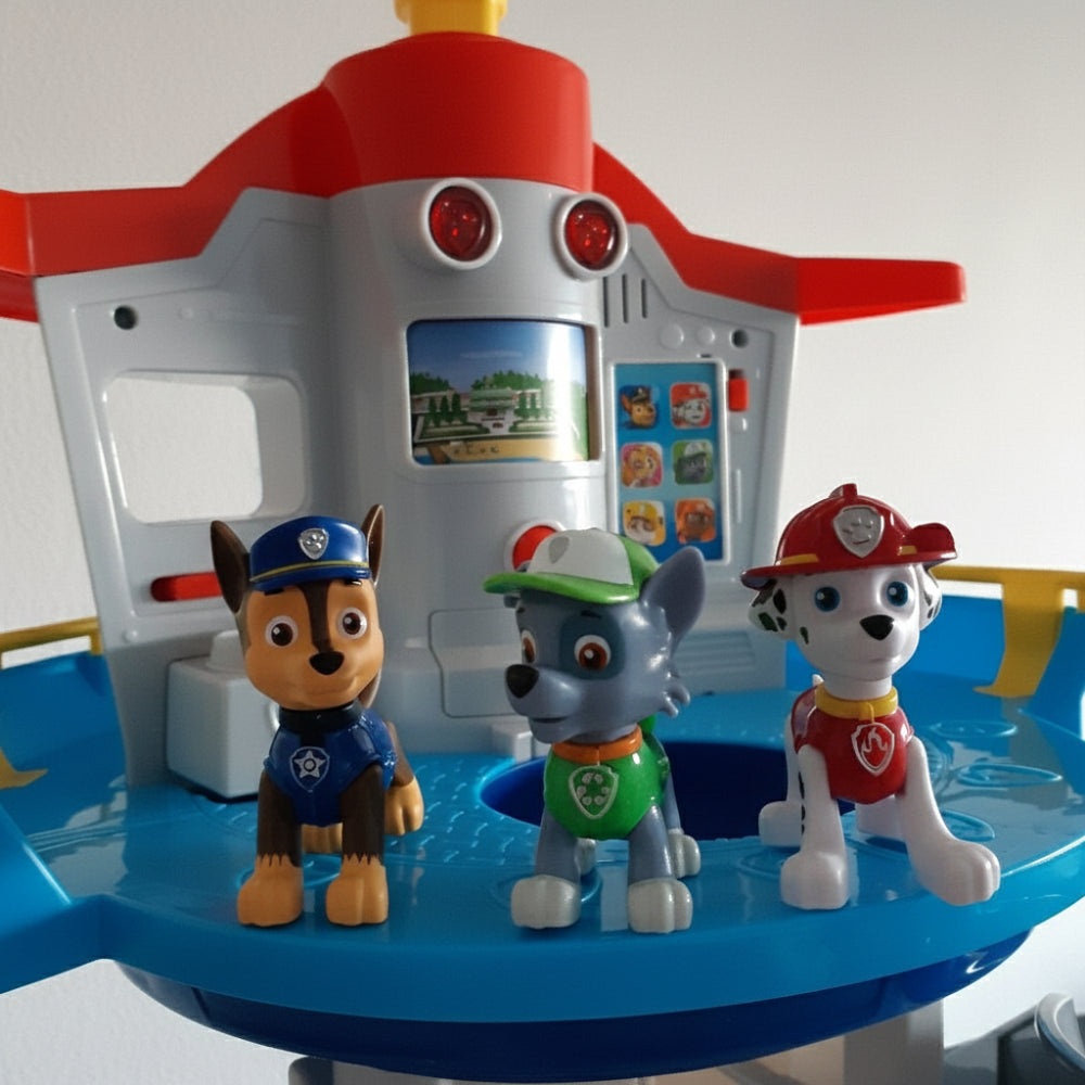 Kids Slide Tower Playset with Toy Cars and Figures