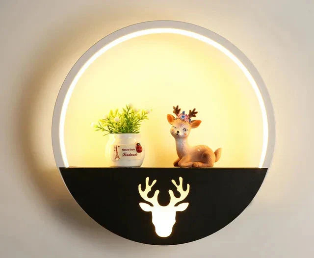 Creative LED Night Light Wall Lamp for Children's Room