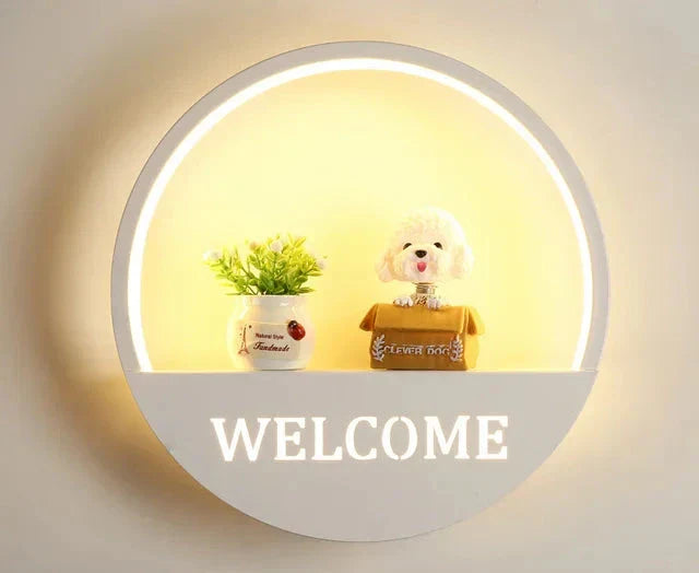 Creative LED Night Light Wall Lamp for Children's Room