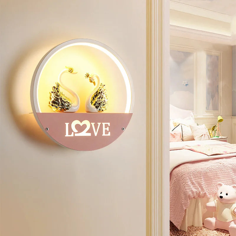 Creative LED Night Light Wall Lamp for Children's Room