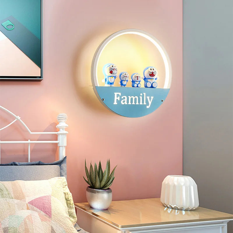 Creative LED Night Light Wall Lamp for Children's Room