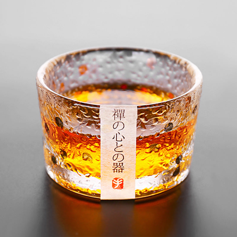 Handcrafted Gold Leaf Japanese Whiskey Glasses