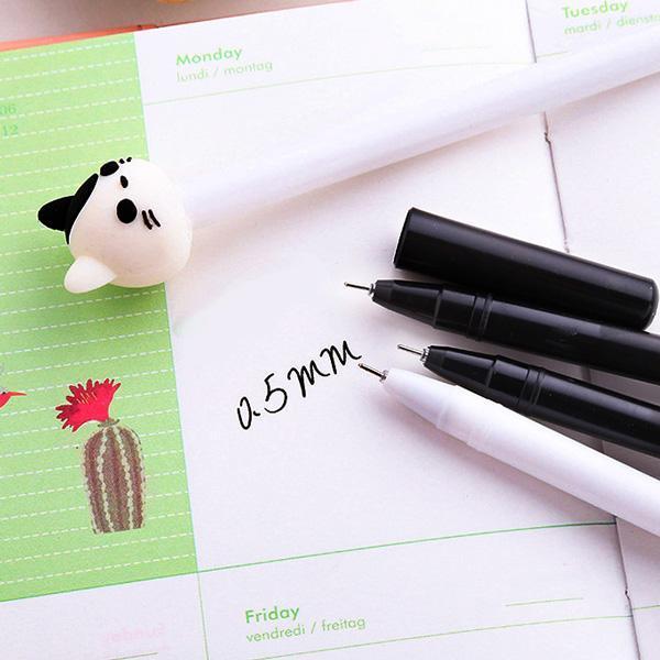 Kitten Head and Paw Gel Ink Pens