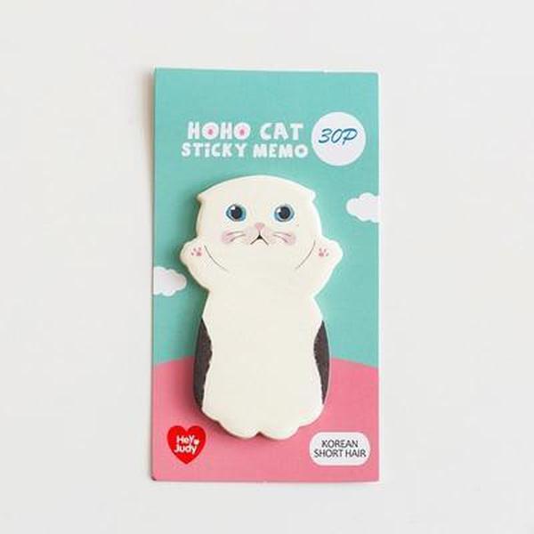 Kitty Sticky Note Memo Pad - 8 Cat Designs