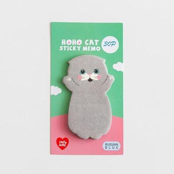 Kitty Sticky Note Memo Pad - 8 Cat Designs