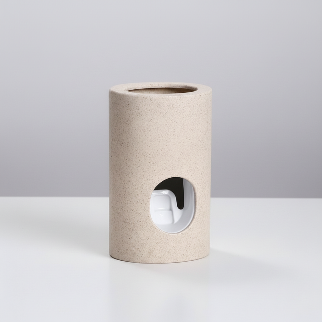 Contactless Vacuum Toothpaste Dispenser with Magnetic Cap
