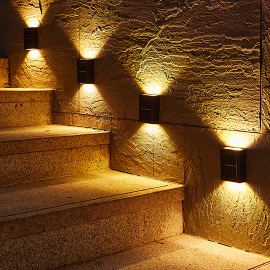 Wireless Solar LED Wall Lights with Intelligent Lighting