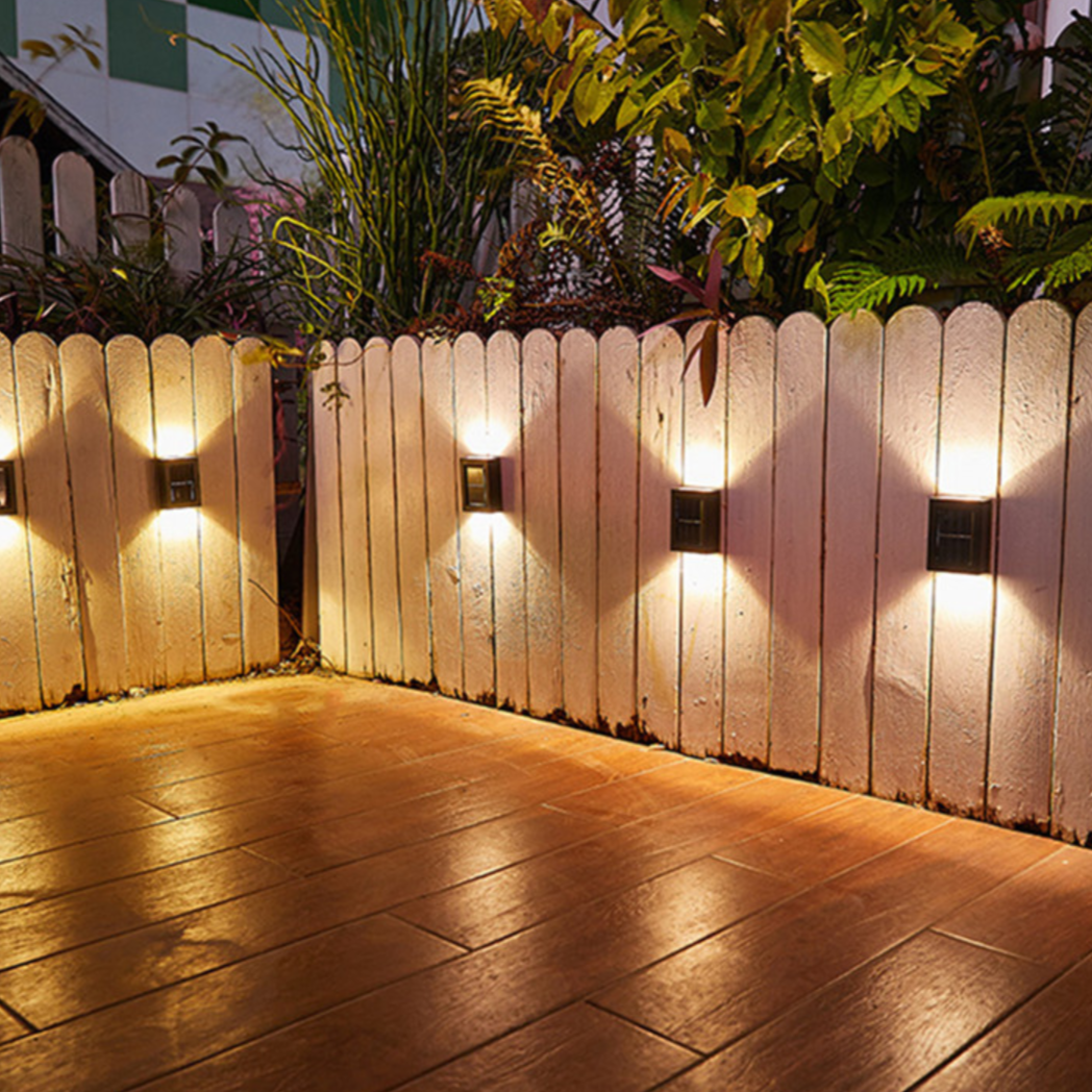 Wireless Solar LED Wall Lights with Intelligent Lighting