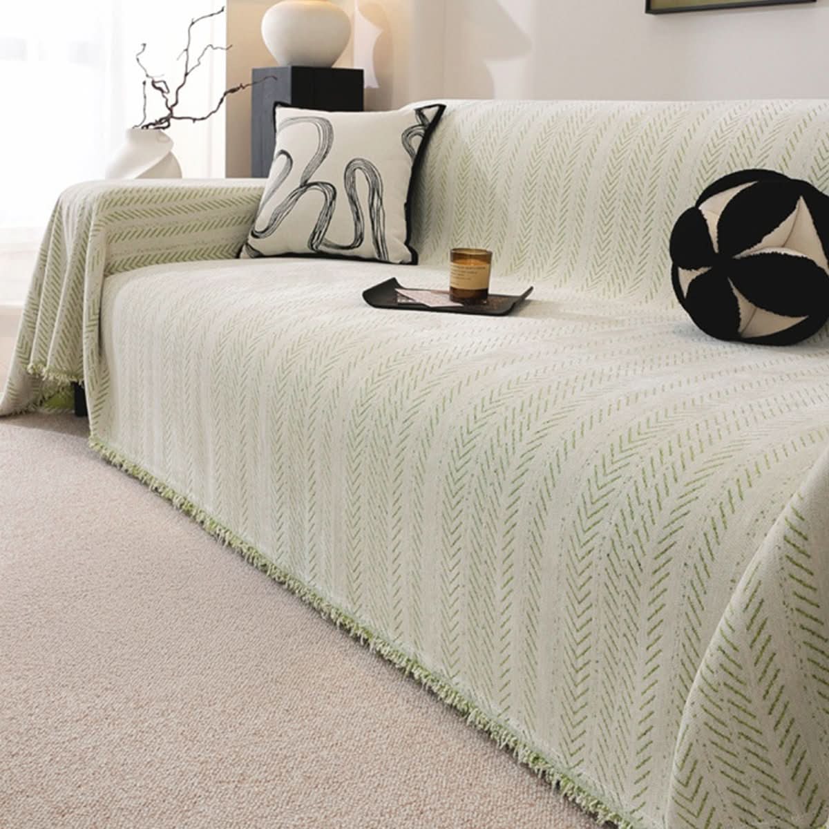 Scratch-Resistant Washable Chenille Sofa Cover for Pets