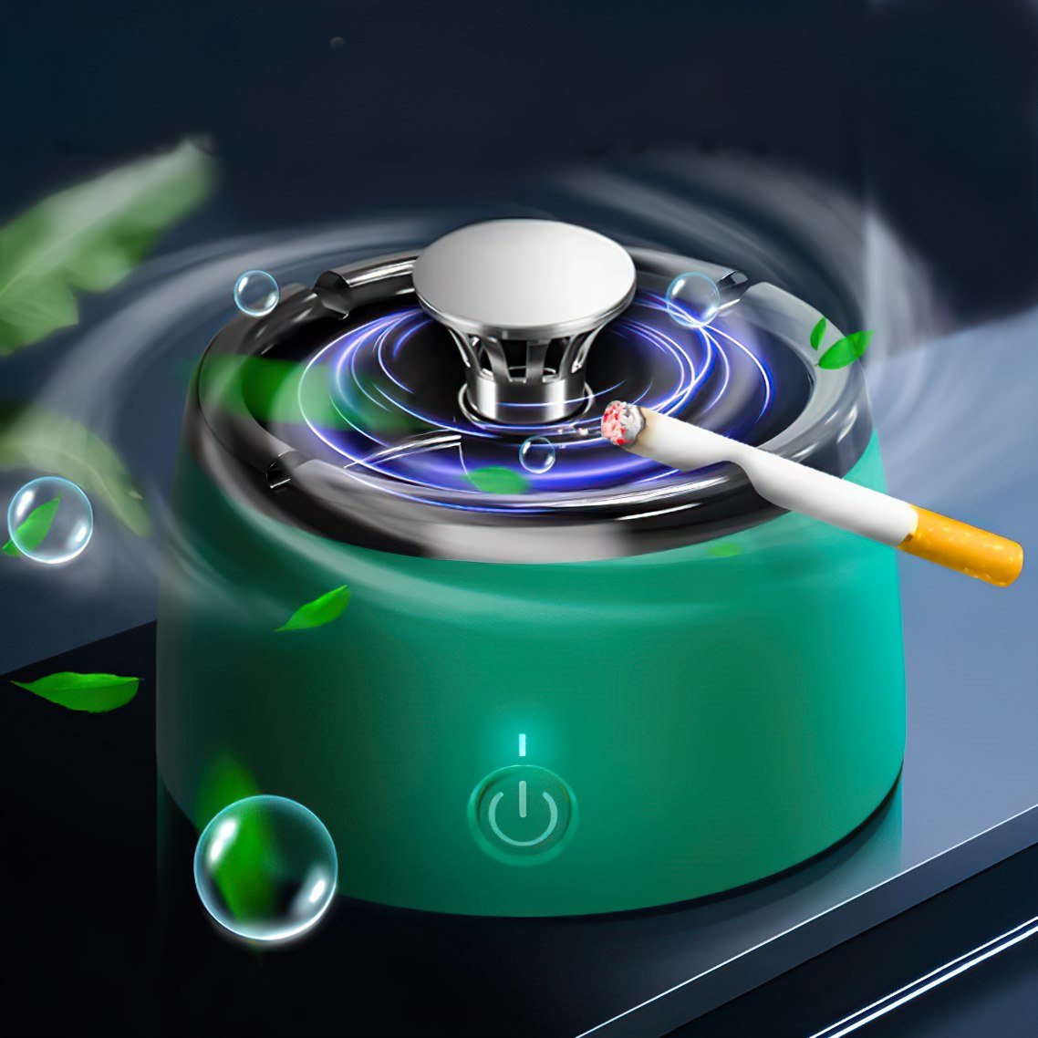 Odorless Portable Smoke-Free Ashtray with Scent Filter