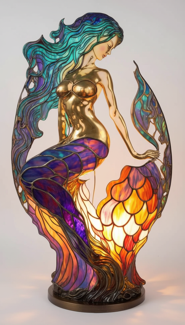 Artistic Table Lamp with Flexible Lighting Settings
