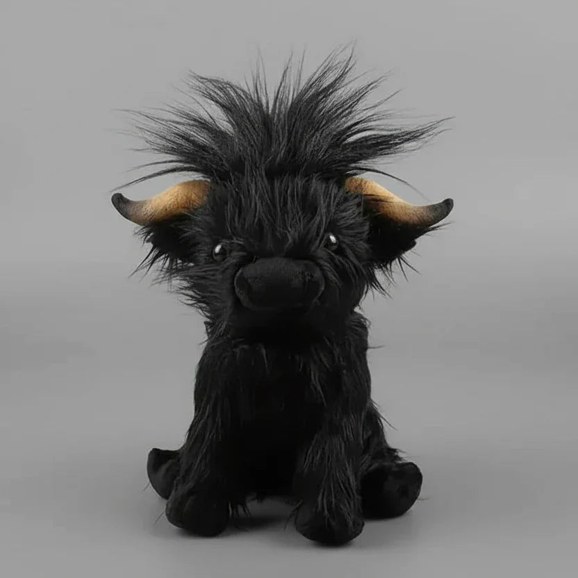 Soft Plush Highland Cow – Adorable Cuddle Toy for Friends