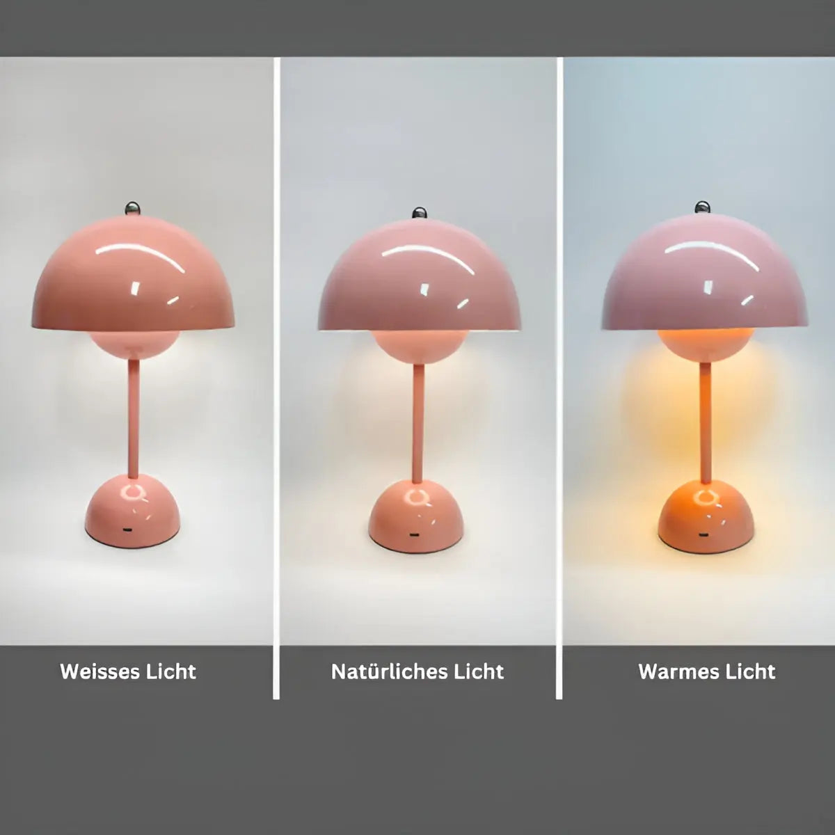 Dimmable Scandinavian Table Lamp with Gold Base