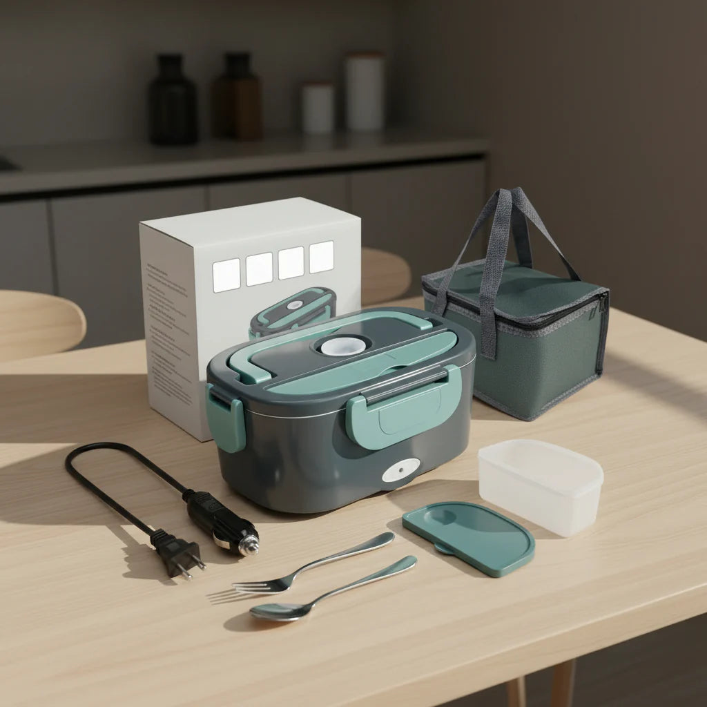 1.5L Portable Electric Lunch Box Food Warmer for Car and Home