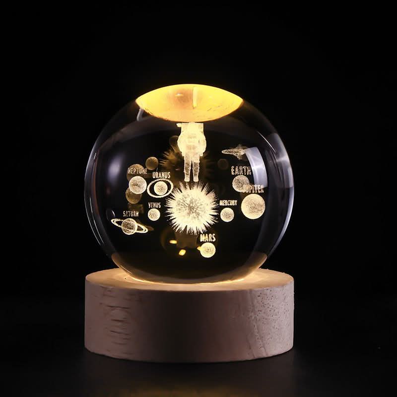 Luminous Crystal Sphere LED Night Light