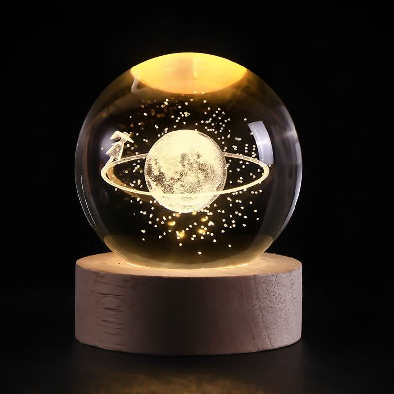 Luminous Crystal Sphere LED Night Light