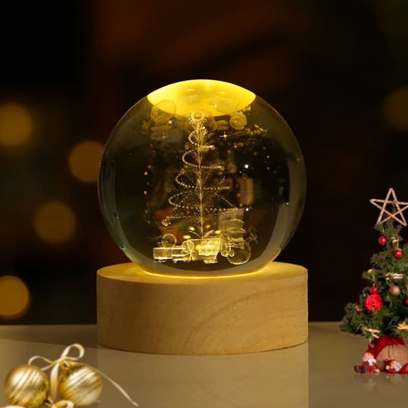 Luminous Crystal Sphere LED Night Light