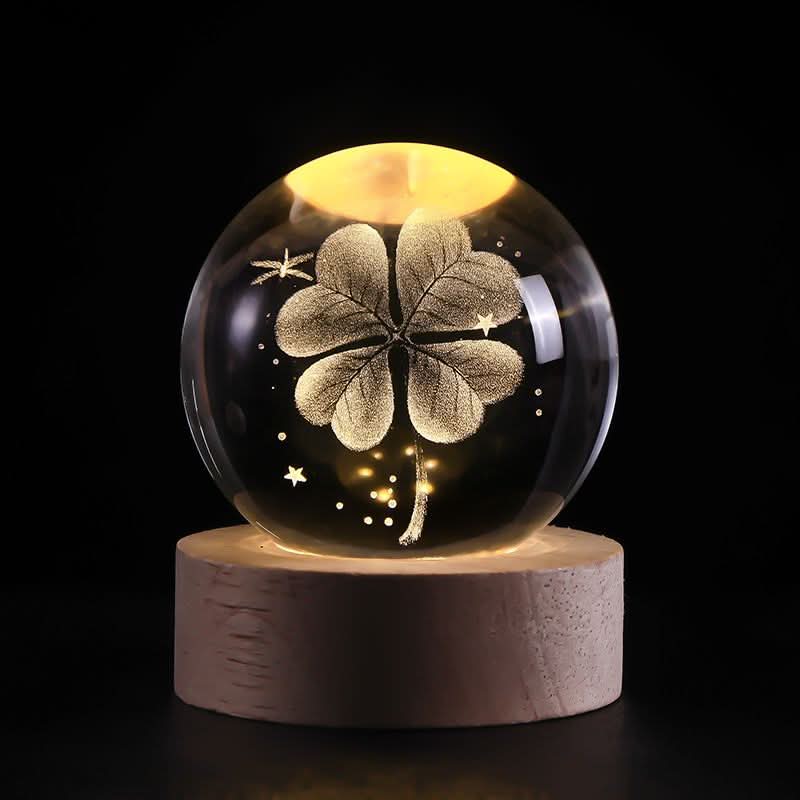 Luminous Crystal Sphere LED Night Light
