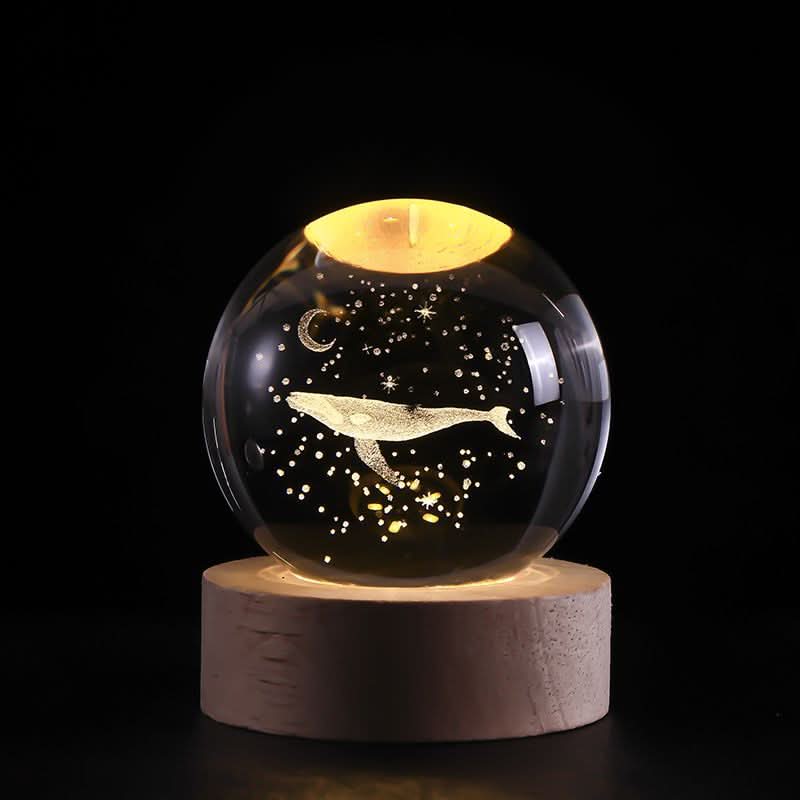 Luminous Crystal Sphere LED Night Light