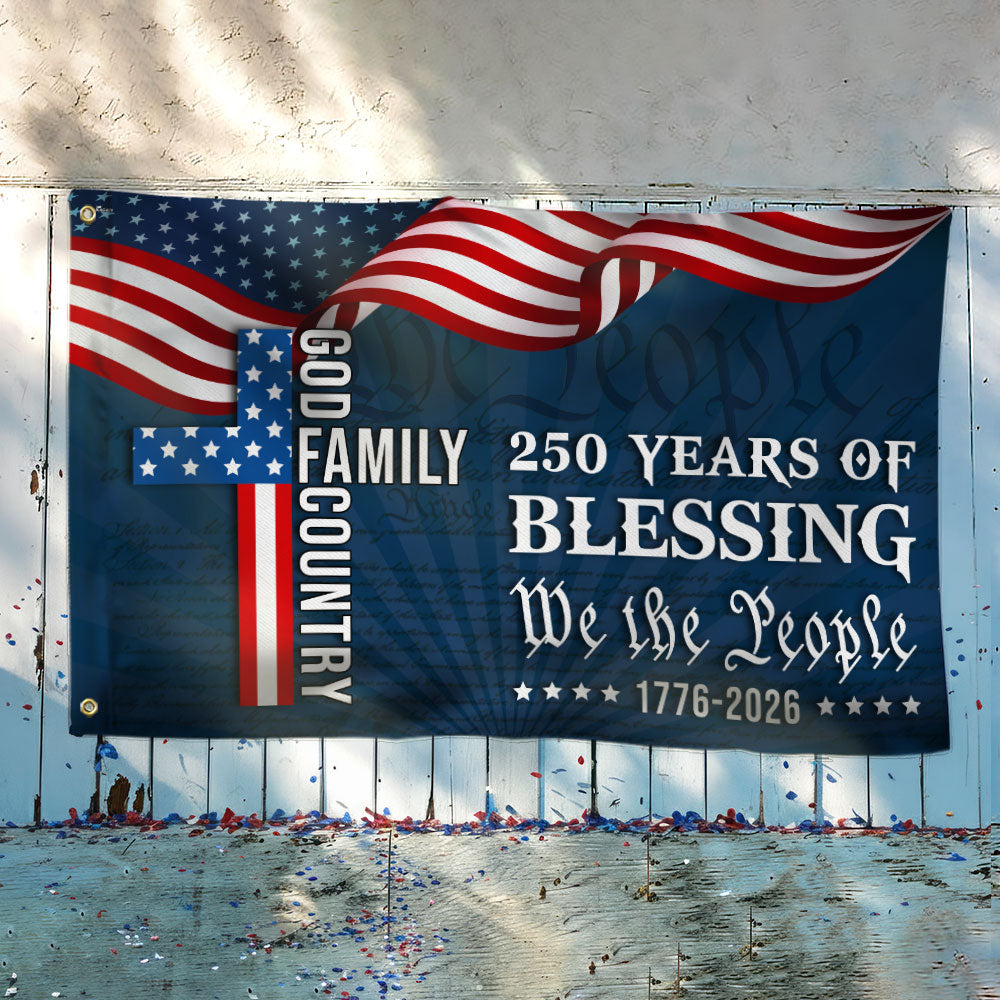 American Grommet Flag 250th Anniversary Canvas 3x5 ft