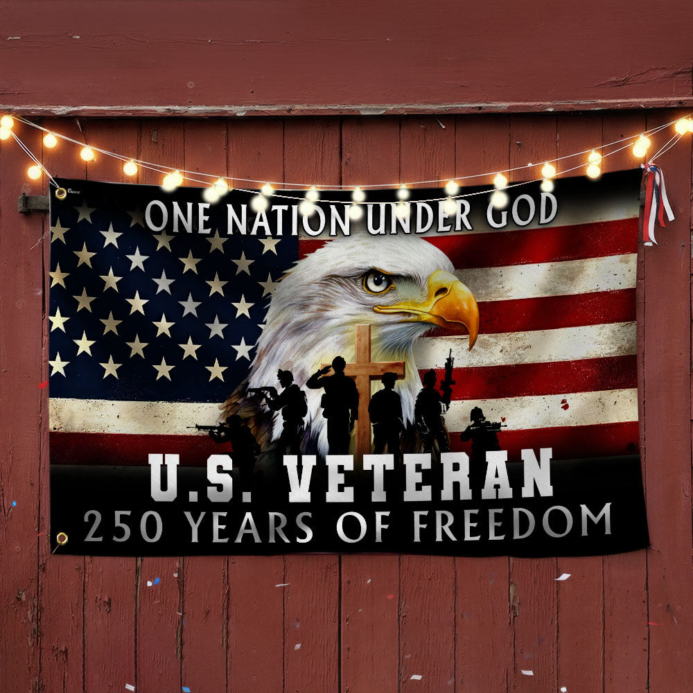 250th Anniversary US Flag with Grommets, Semiquincentennial 1776-2026, Double-Sided Canvas